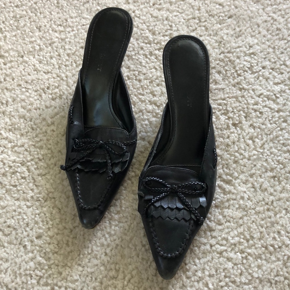 Women’s open back heels - black 7M